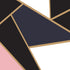 Modern Decor Gold, Black and Pink Mosaic Peel and Stick Wallpaper | Removable Wall Mural #6210