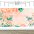 Geometric Pink Flower Pattern Peel and Stick Wallpaper | Removable Wall Mural #6211