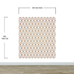 Modern Geometric Shape 3D Hexagon Bronze Lines Peel and Stick Wallpaper | Removable Wall Mural #6213