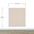 Modern Geometric Shape 3D Hexagon Bronze Lines Peel and Stick Wallpaper | Removable Wall Mural #6213