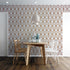 Modern Geometric Shape 3D Hexagon Bronze Lines Peel and Stick Wallpaper | Removable Wall Mural #6213