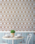 Modern Geometric Shape 3D Hexagon Bronze Lines Peel and Stick Wallpaper | Removable Wall Mural #6213