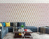 Modern Geometric Shape 3D Hexagon Bronze Lines Peel and Stick Wallpaper | Removable Wall Mural #6213