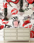Fashion Cosmetic Make-up Peel and Stick Wallpaper | Removable Wall Mural #6214
