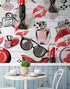 Fashion Cosmetic Make-up Peel and Stick Wallpaper | Removable Wall Mural #6214