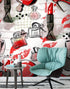 Fashion Cosmetic Make-up Peel and Stick Wallpaper | Removable Wall Mural #6214