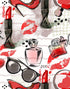 Fashion Cosmetic Make-up Peel and Stick Wallpaper | Removable Wall Mural #6214