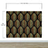 Gold Leave Autumn Pattern Peel and Stick Wallpaper | Removable Wall Mural #6217