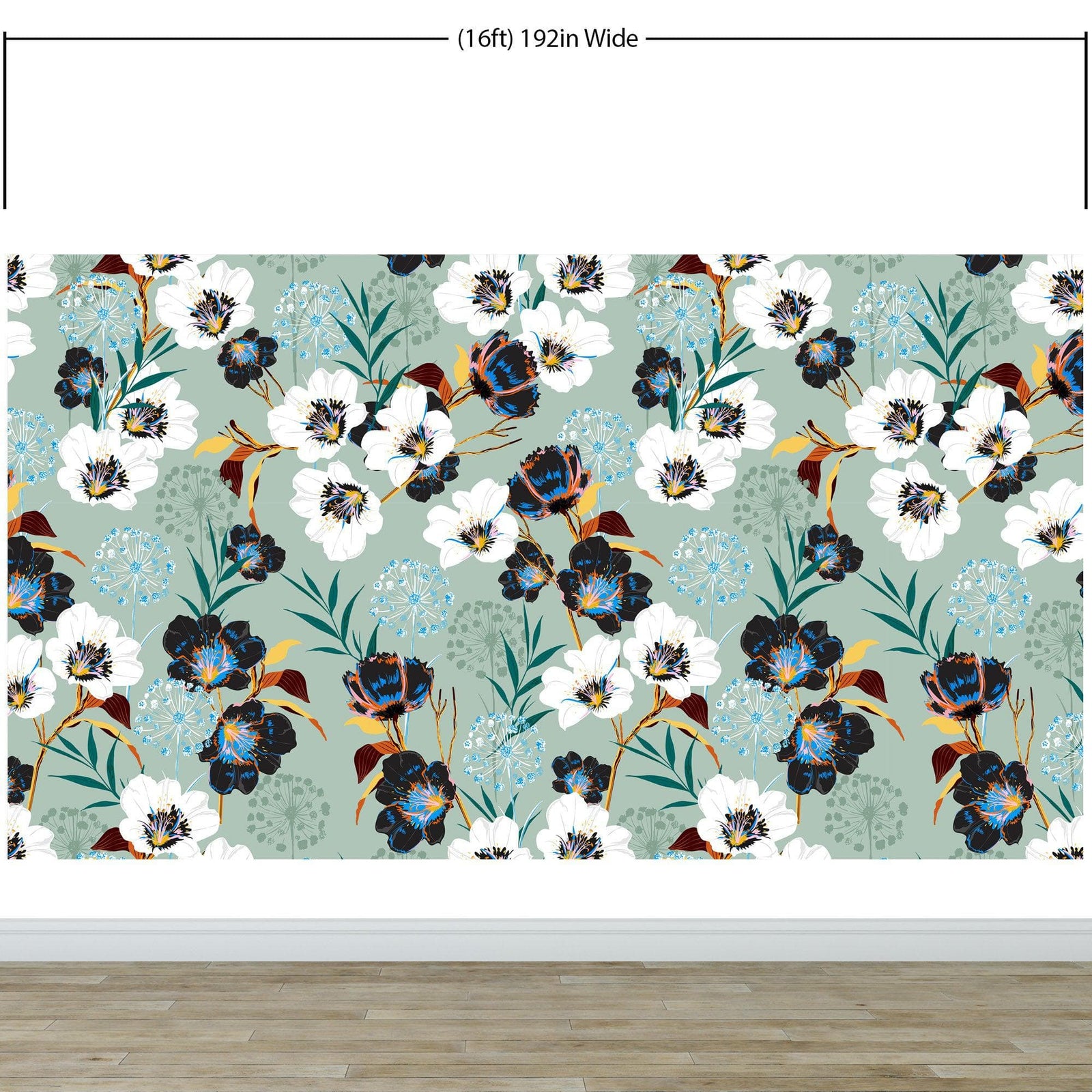 Flower Blossom Botanical Gardens Design Mural. #6219