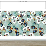 Flower Blossom Botanical Gardens Design Mural. #6219