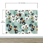 Flower Blossom Botanical Gardens Design Mural. #6219