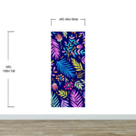Bright Colorful Fern Arrangement Mural. #6223