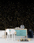 Gold Starry Night Mural #6226
