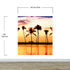 Tropical Sunset Palm Tree Paradise Wall Mural. #6236