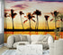 Tropical Sunset Palm Tree Paradise Wall Mural. #6236