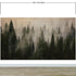 Misty Pine Tree Forest Landscape Wallpaper. Peel and Stick Wall Mural. Self Adhesive Nursery Wall Decor. #6237
