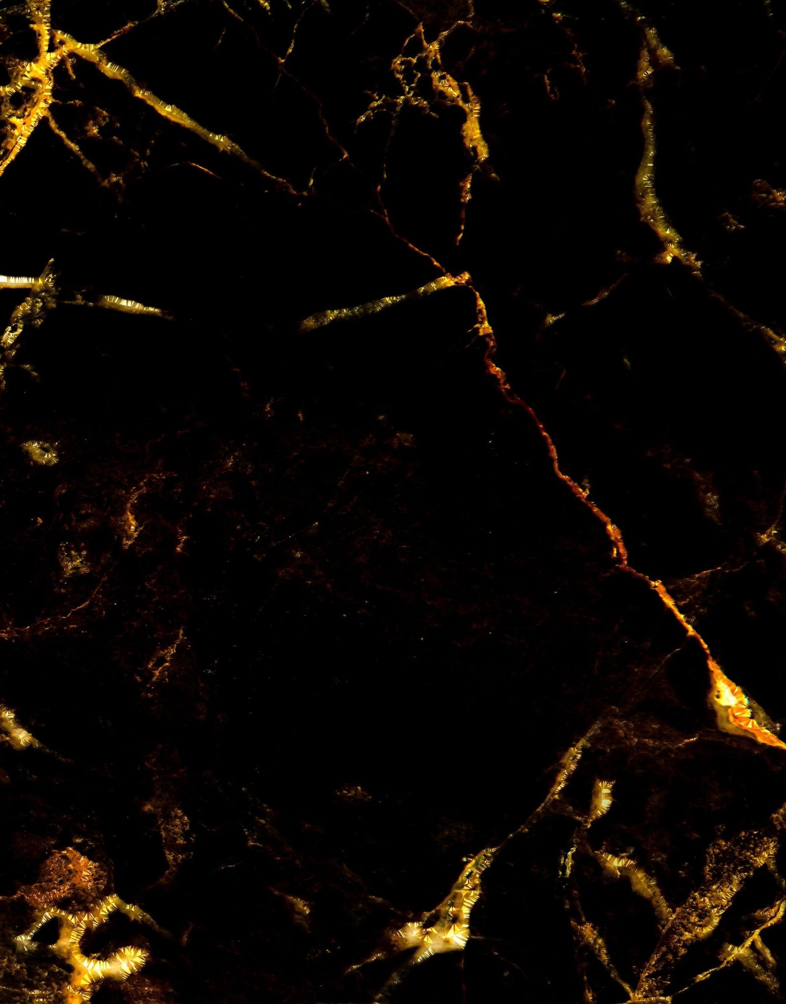 Black and Gold Abstract Marble Stone Peel and Stick Wall Mural. #6239