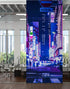 Tokyo Japan Retro 80's Synth Wave Pop Style CyberPunk Wall Mural. #6248