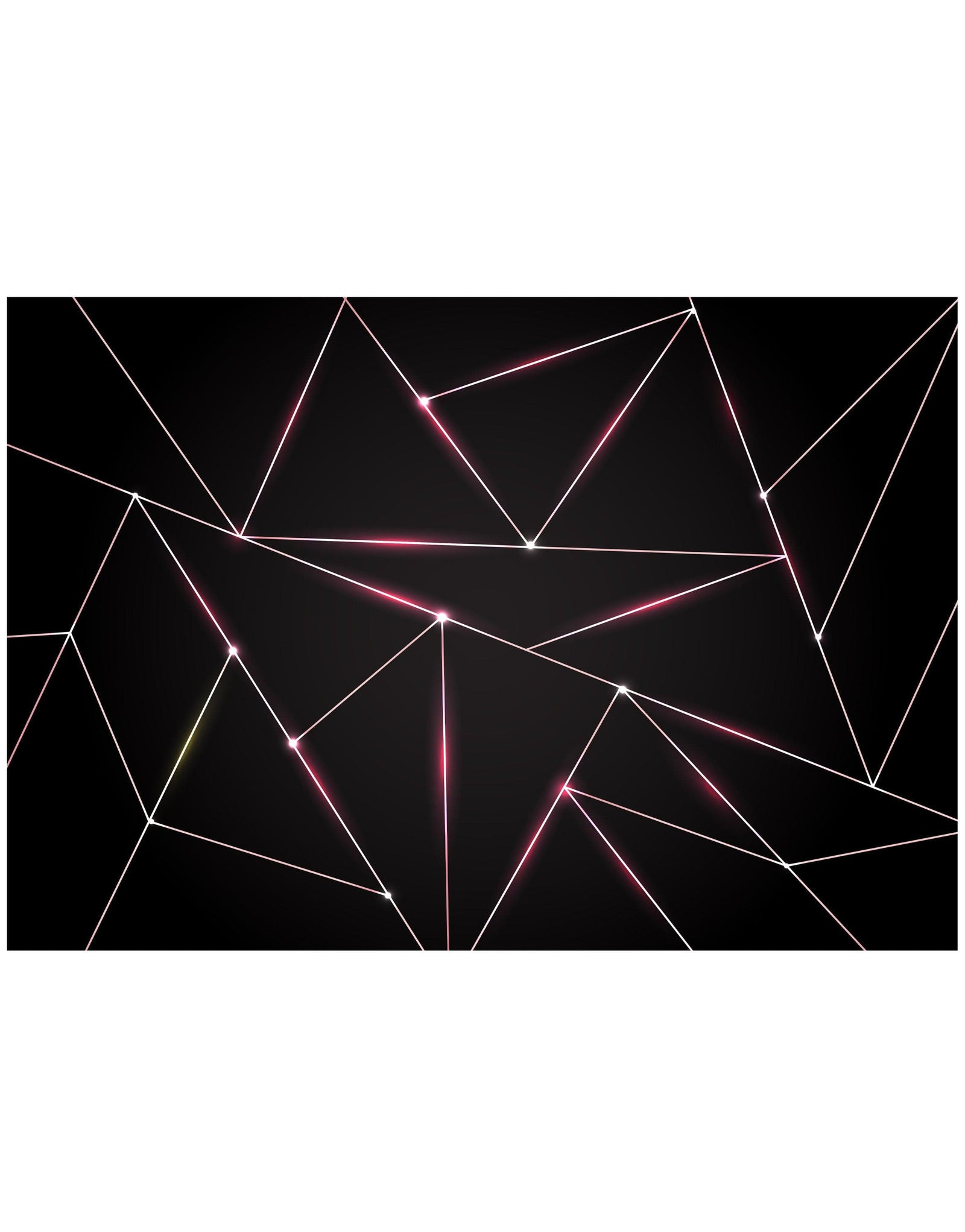 Luxury Polygonal Triangle Pattern Lines Shape. Peel and Stick Wall Mural. #6251