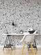 Terrazzo Mosaic Pattern Peel and Stick Wall Paper Mural. #6260