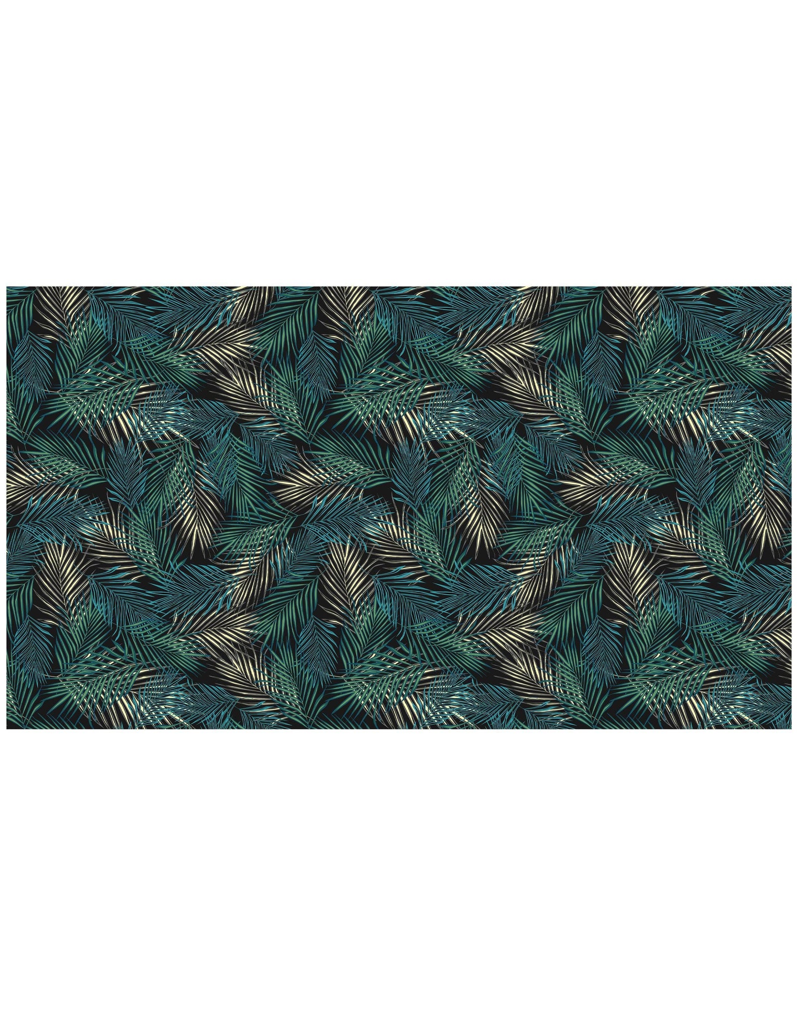 Tropical Palm Leave Pattern Peel and Stick Wall Mural. #6264