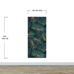 Tropical Palm Leave Pattern Peel and Stick Wall Mural. #6264