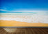 Bright Afternoon Blue Skies Ocean Beach Wave Wall Mural. #6272