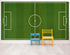 Soccer Field Wallpaper. Football Pitch Wallpaper. Peel and Stick Wall Mural. Soccer Stadium Wallpaper. #6465