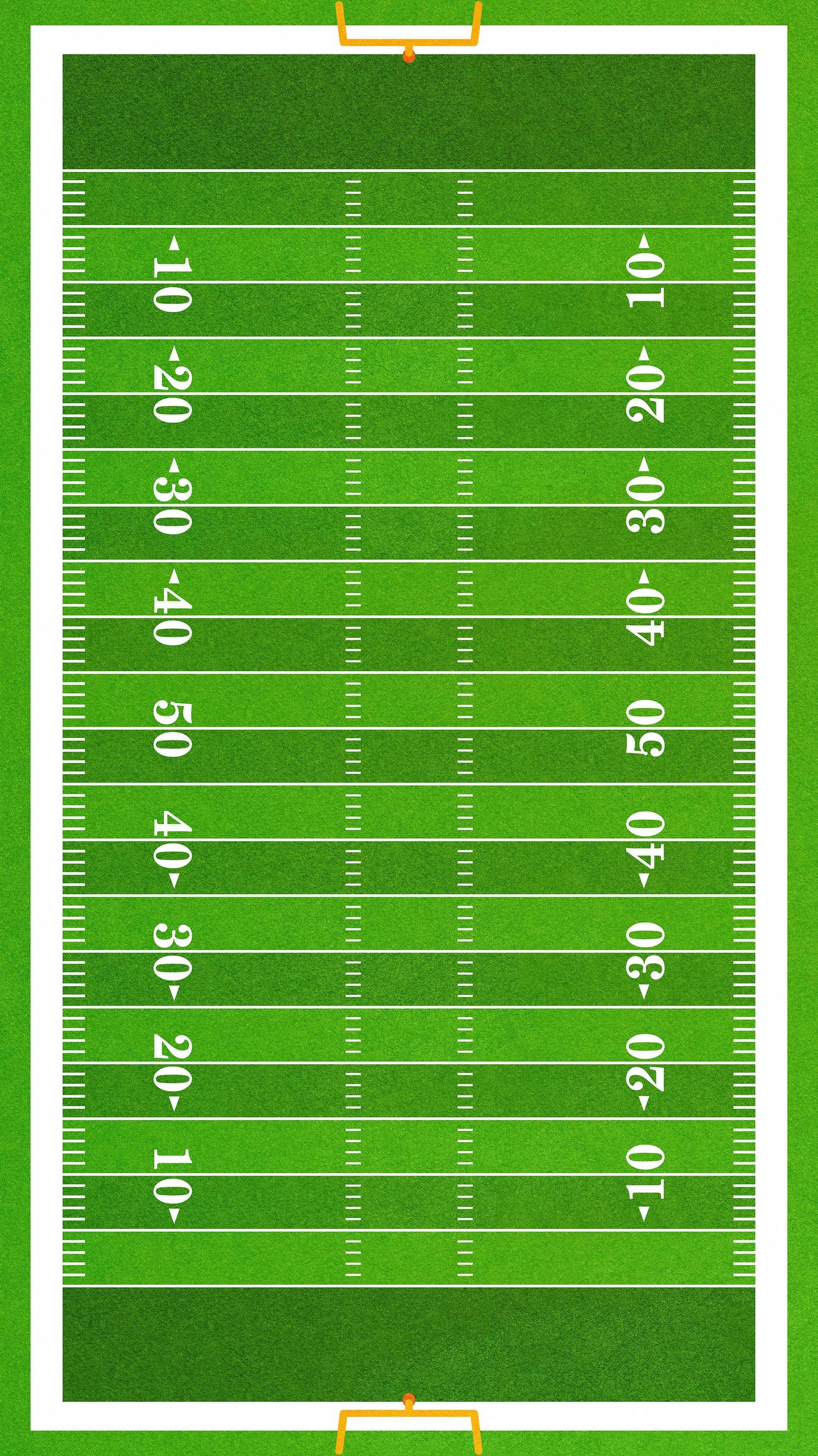 Football Field Wall Mural. 100 yard field with end zone large wall mural. #6276