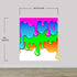 Bright Color Dripping Ink Splatter Wall Mural. #6285