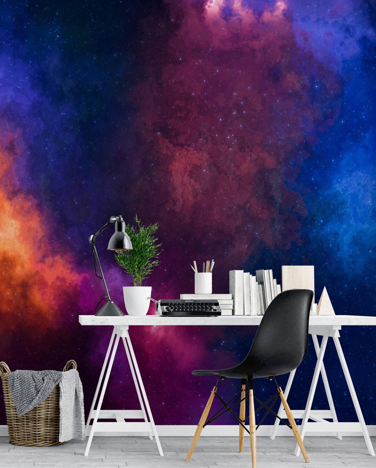 Space Galaxy Nebula Wall Mural Peel and Sticker Wallpaper. #6295