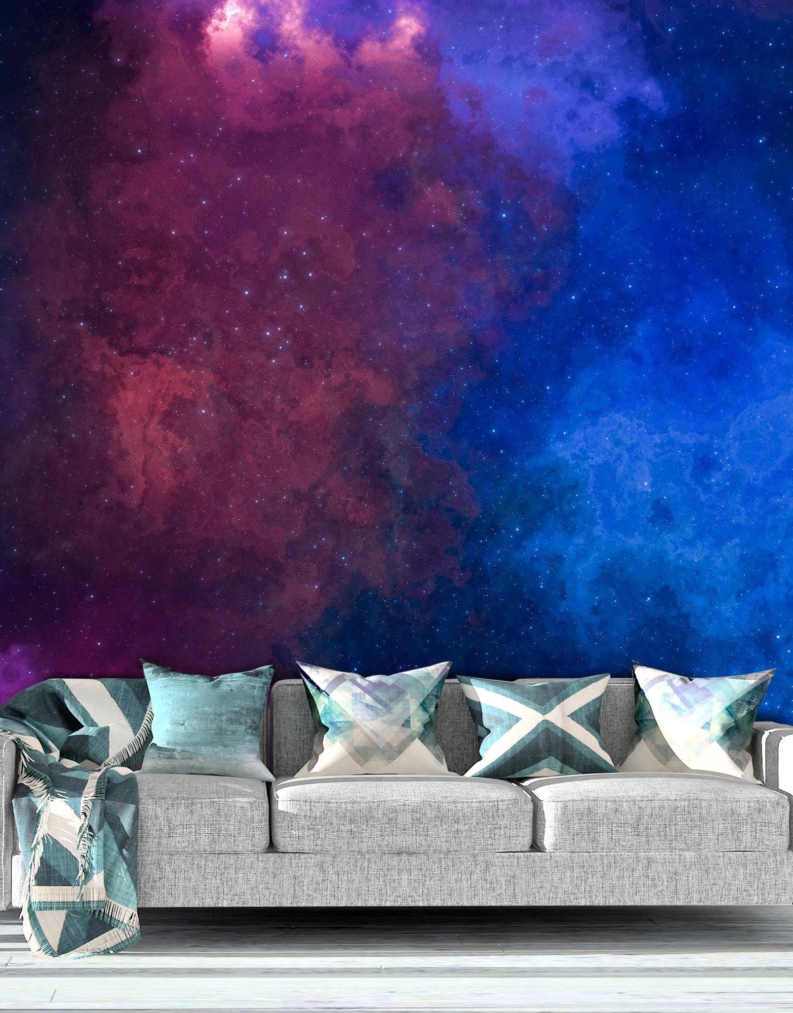 Space Galaxy Nebula Wall Mural Peel and Sticker Wallpaper. #6295