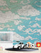 Japanese Traditional Curly Cloud in Sky Abstract Illustration Asian Decor Wall Mural. Peel and Stick Wallpaper. #6297
