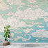 Japanese Traditional Curly Cloud in Sky Abstract Illustration Asian Decor Wall Mural. Peel and Stick Wallpaper. #6297