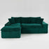 Modular Sofa, Convertible Twin Seat With Chaise Lounge