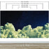 Dreamy Cloudy Night Among the Stars Wall Mural. Abstract Night Sky, Stars and Clouds. Peel and Stick Wallpaper. #6300