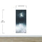 Crescent Moon Shining Over Misty Clouds Wall Mural. Peel and Stick Wallpaper. #6301