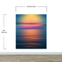 Sunset over the Ocean Horizon Wall Mural. Peel and Stick Wallpaper. #6308