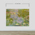 Monet Painting, Water Lilies (From 1919). Peel and Stick Wallpaper Wall Mural. #6333