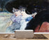 Vintage Painting, Three Women in Profile by Artist Henry Somm. Large Wall Mural / Peel and Stick Wallpaper. #6338