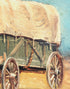 Western Cowboy Theme Wall Mural Decor. Study of Covered Wagons by Samuel Colman. Painting Artwork. Peel and Stick Wallpaper. #6339