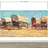 Western Cowboy Theme Wall Mural Decor. Study of Covered Wagons by Samuel Colman. Painting Artwork. Peel and Stick Wallpaper. #6339