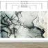 Abstract Black and White Fluid Alcohol Ink Painting Wall Mural. Peel and Stick Wallpaper. #6341