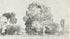 Forest Trees Wallpaper Peel and Stick Mural, Grove of Trees Drawing by Camille Pissarro. #6344
