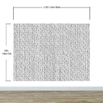 Stylish Hand-drawn Thin Vertical Lines and Dots Wall Mural Pattern. Peel and Stick Wallpaper. #6346