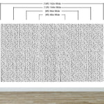 Stylish Hand-drawn Thin Vertical Lines and Dots Wall Mural Pattern. Peel and Stick Wallpaper. #6346