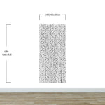 Stylish Hand-drawn Thin Vertical Lines and Dots Wall Mural Pattern. Peel and Stick Wallpaper. #6346