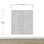 Stylish Hand-drawn Thin Vertical Lines and Dots Wall Mural Pattern. Peel and Stick Wallpaper. #6346