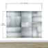Stainless Steel Metal Grunge Design Wall Mural. Industrial Theme Peel and Stick Wallpaper. #6350