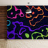 Colorful Abstract Fluid Lines Wallpaper. Peel and Stick Wall Mural. #6358